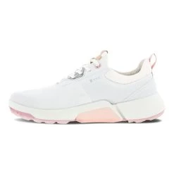 ECCO Ladies Golf Biom H4 Shoes White - Silver - Pink -ECCO Footwear Oasis P 108203ECCOSHOESWHITESILVERPINK59044LADIES 2 L