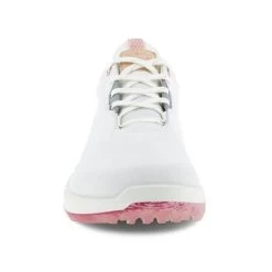 ECCO Ladies Golf Biom H4 Shoes White - Silver - Pink -ECCO Footwear Oasis P 108203ECCOSHOESWHITESILVERPINK59044LADIES 5 L
