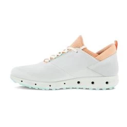 ECCO Ladies Golf Cool Pro Shoes White Peach Nectar -ECCO Footwear Oasis P 125123ECCOSHOESWHITEPEACHNECTAR60261LADIES 2 L