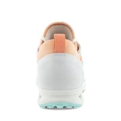 ECCO Ladies Golf Cool Pro Shoes White Peach Nectar -ECCO Footwear Oasis P 125123ECCOSHOESWHITEPEACHNECTAR60261LADIES 5 L